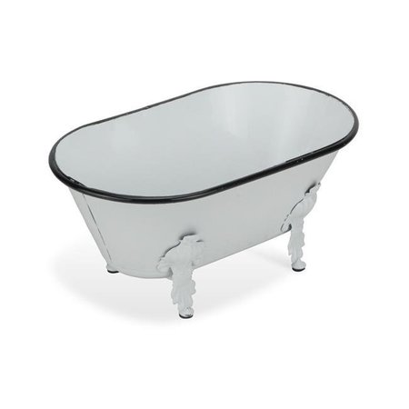 CHEUNGS Cheungs 5129S-W Painted Metal Bathtub; White 5129S-W